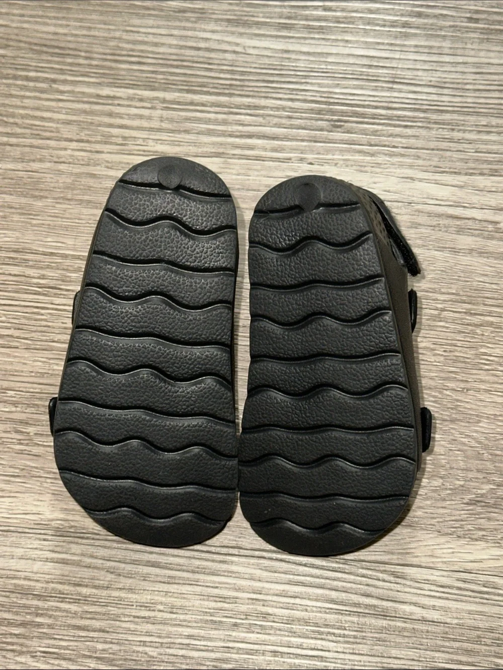 The Children's Place Black Adjustable Double-Buckle Sandals